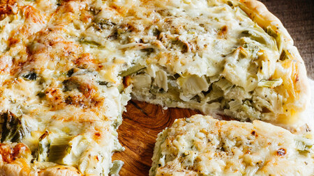 Quiche de poro. Receta vegetariana fácil