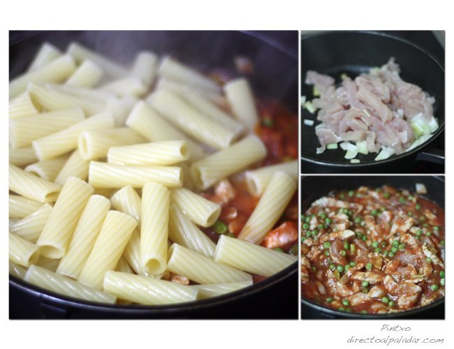 Tortiglioni. Pasos