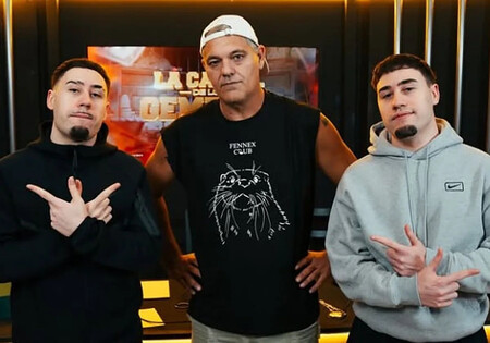 Frank Cuesta con los Gemelos en la presentación del nuevo formato
