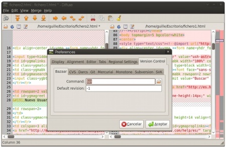 Diffuse: herramienta para mezclar y comparar varios ficheros de texto