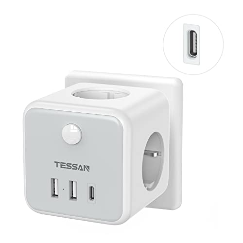 TESSAN Enchufe 2 Puertos USB C