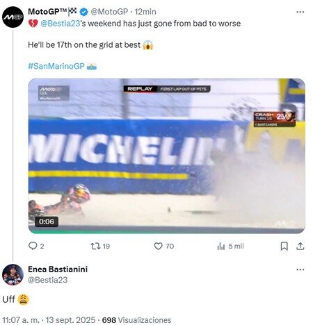 Bastianini Misano Motogp 2025