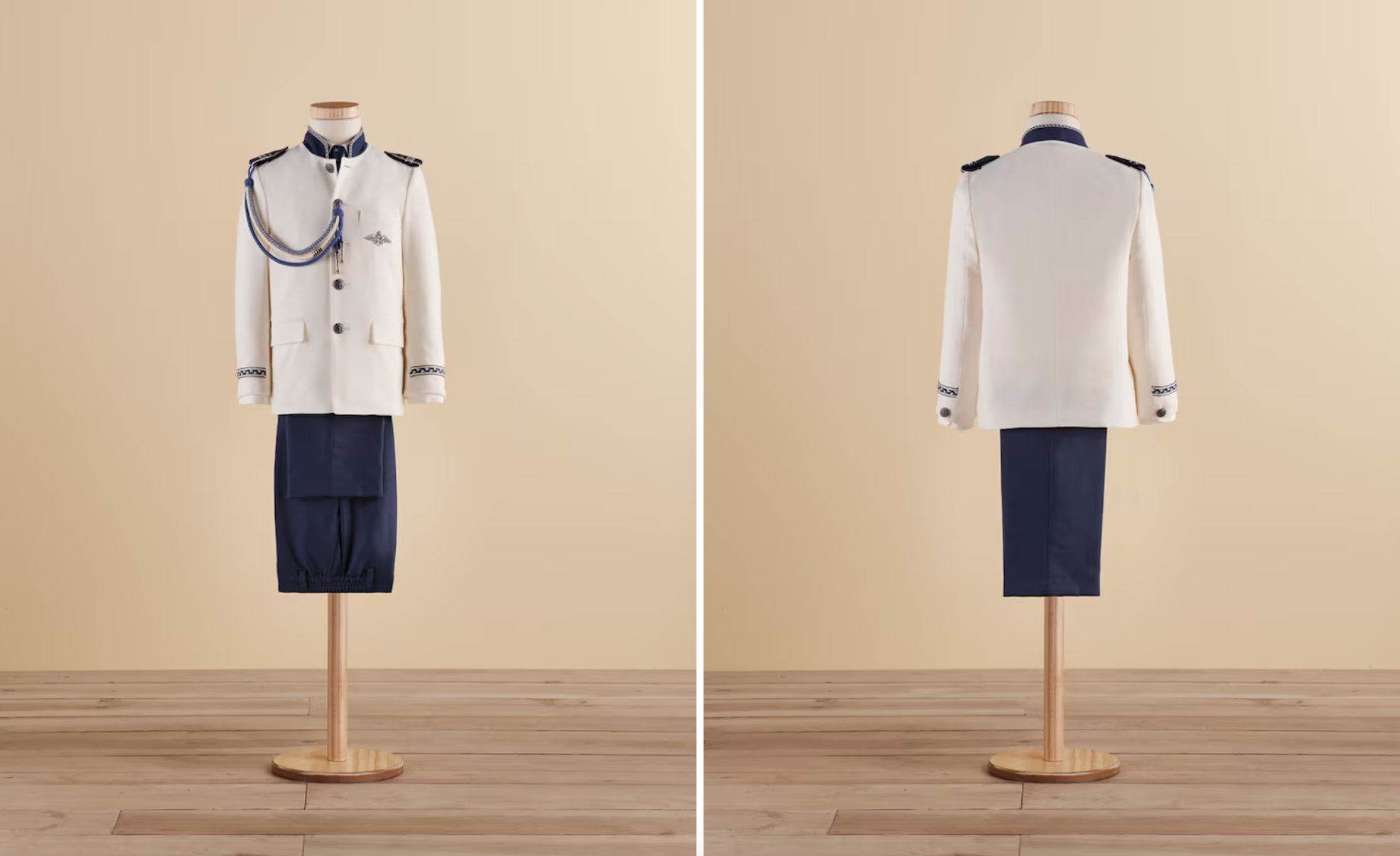 TRaje de almirante blanco