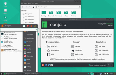 Manjaro 16.06 lanza su preview con Linux 4.4 LTS, varias mejoras y un mimo especial a Xfce