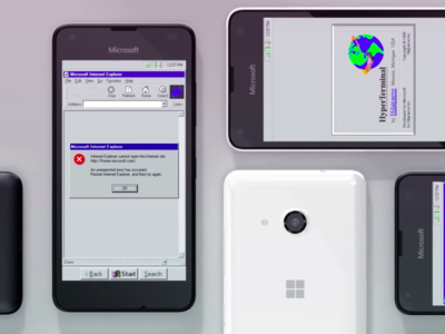 Una pesadilla para diseñadores, el concepto que imagina Windows 95 como un sistema operativo móvil