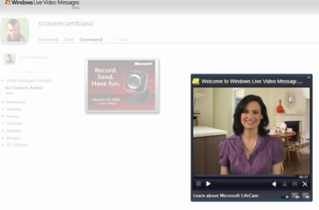 Windows Live Video Messages ya disponible