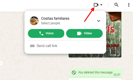 Cómo iniciar una llamada desde WhatsApp Web
