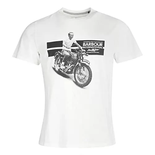 Barbour International SMQ Chase Chaqueta Hombre MTS0933 MTS WH32 Whisper White (S), Susurro Blanco