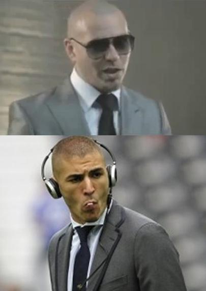 Separados al nacer: Karim Benzema Vs. Pitbull