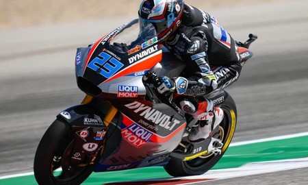 Marcel Schrotter hace en su última vuelta el mejor tiempo de la FP2 del GP de las Américas en Moto2