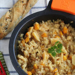 Risotto de temporada con productos de otoño. Receta