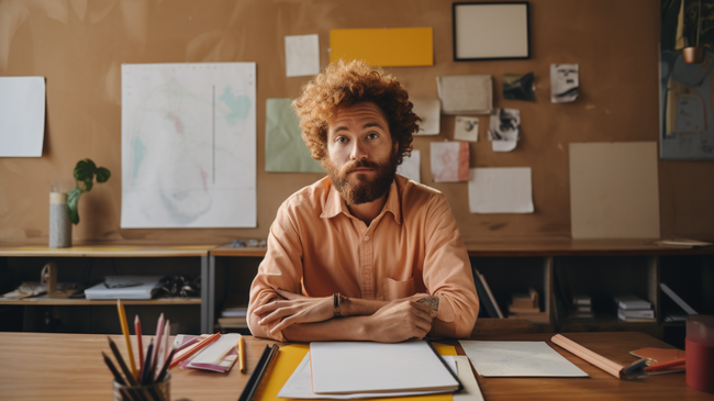 A Man Posing In Front Of A Desk Displaying A Notebook 90d2bc04 6ede 49e3 A2ae E3bb167b04ad