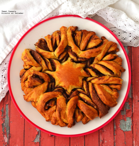 Pan trenzado en forma de copo de nieve. Receta