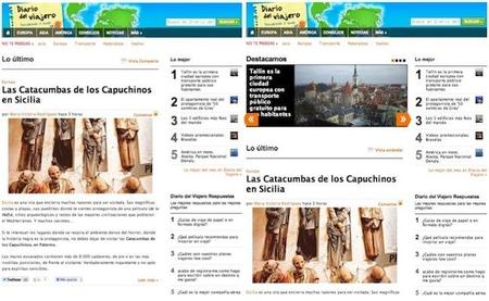 Nuevas vistas Diario del viajero
