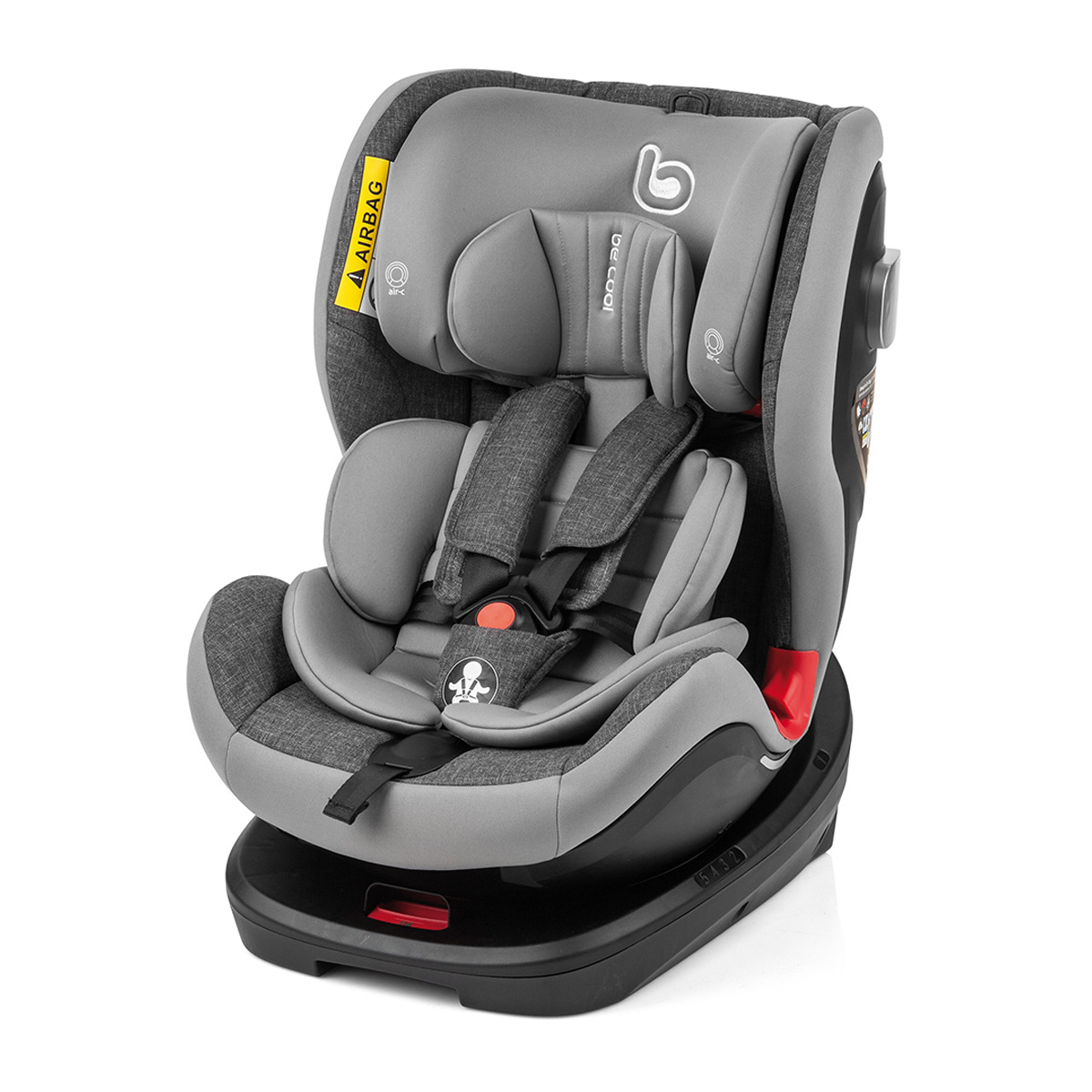 Silla de auto Be Cool Pivot Ash gris - Grupo 0+/1/2/3