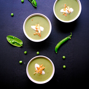 Sopa fría de guisantes a la menta: receta para un día de calor