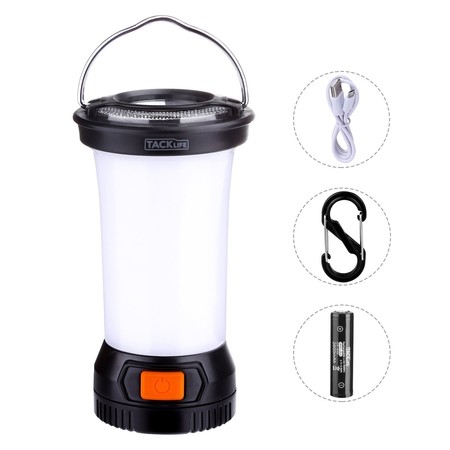 Cupón de descuento de 8 euros en la linterna de camping LED Tacklife LCL1A: aplicándolo cuesta 5,99 euros en Amazon