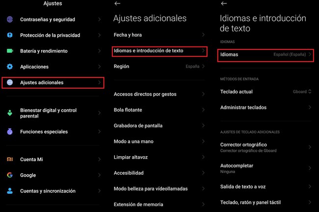C&oacute;mo cambiar el idioma de tu m&oacute;vil Xiaomi