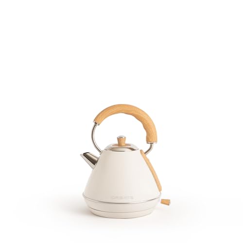 CREATE/KETTLE RETRO M/Hervidor de agua eléctrico blanco roto