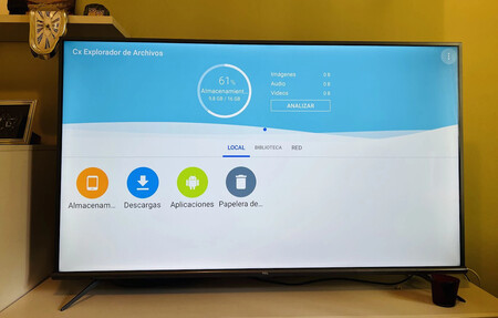 Explorador de archivos Android TV