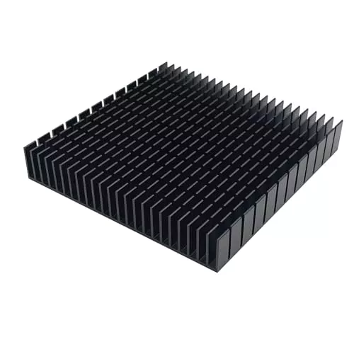 Awxlumv Disipador de calor grande de aluminio de 120 mm, 120 x 120 x 20 mm, enfriador cuadrado para base de refrigeración de enrutador y fuente de alimentación, tarjeta gráfica IC, disipador de calor