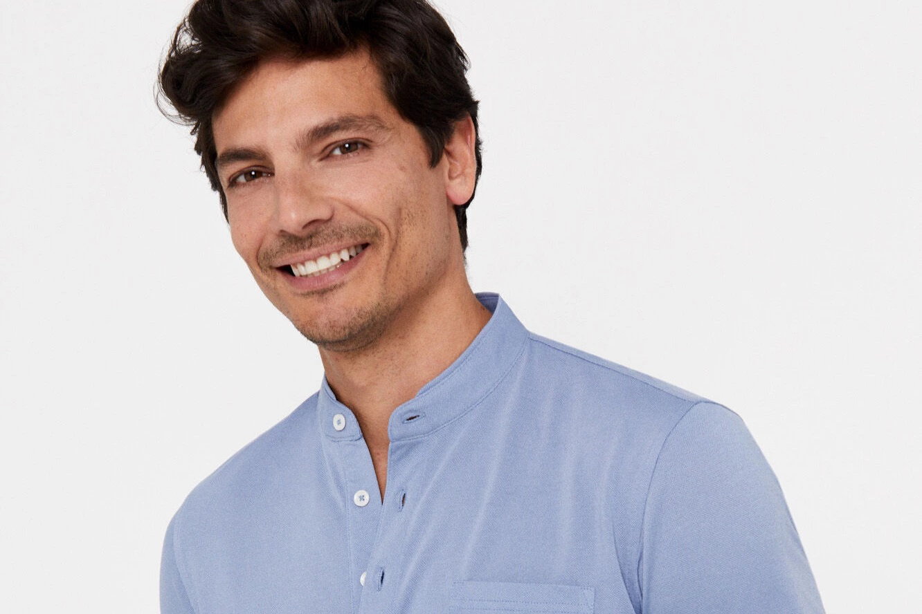 Polo coolmax cuello mao
