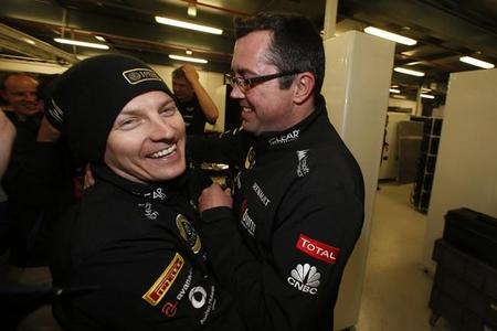 Éric Boullier: "voy a dar una camisa de Lotus a Adrian Newey"