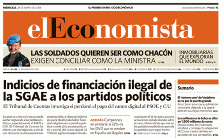 La SGAE y la financiación de los partidos