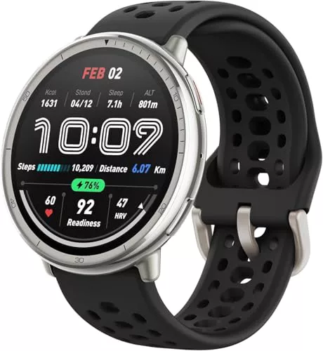 AMAZFIT Active 2 Smart Watch 44mm, AI, Control por Voz, GPS & Mapas sin Coste, Batería de 10 Días, 160+ Modos Deportivos, Resistente al Agua 5 ATM, Compatible con Android & iPhone, Negro