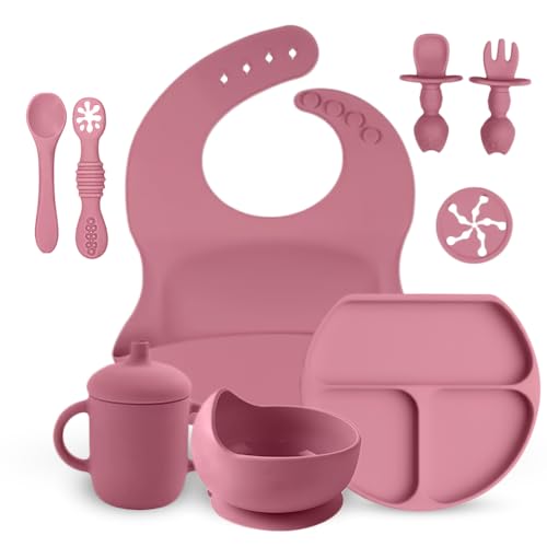 Set de Utensilios de Silicona para Bebés, 11 Piezas 