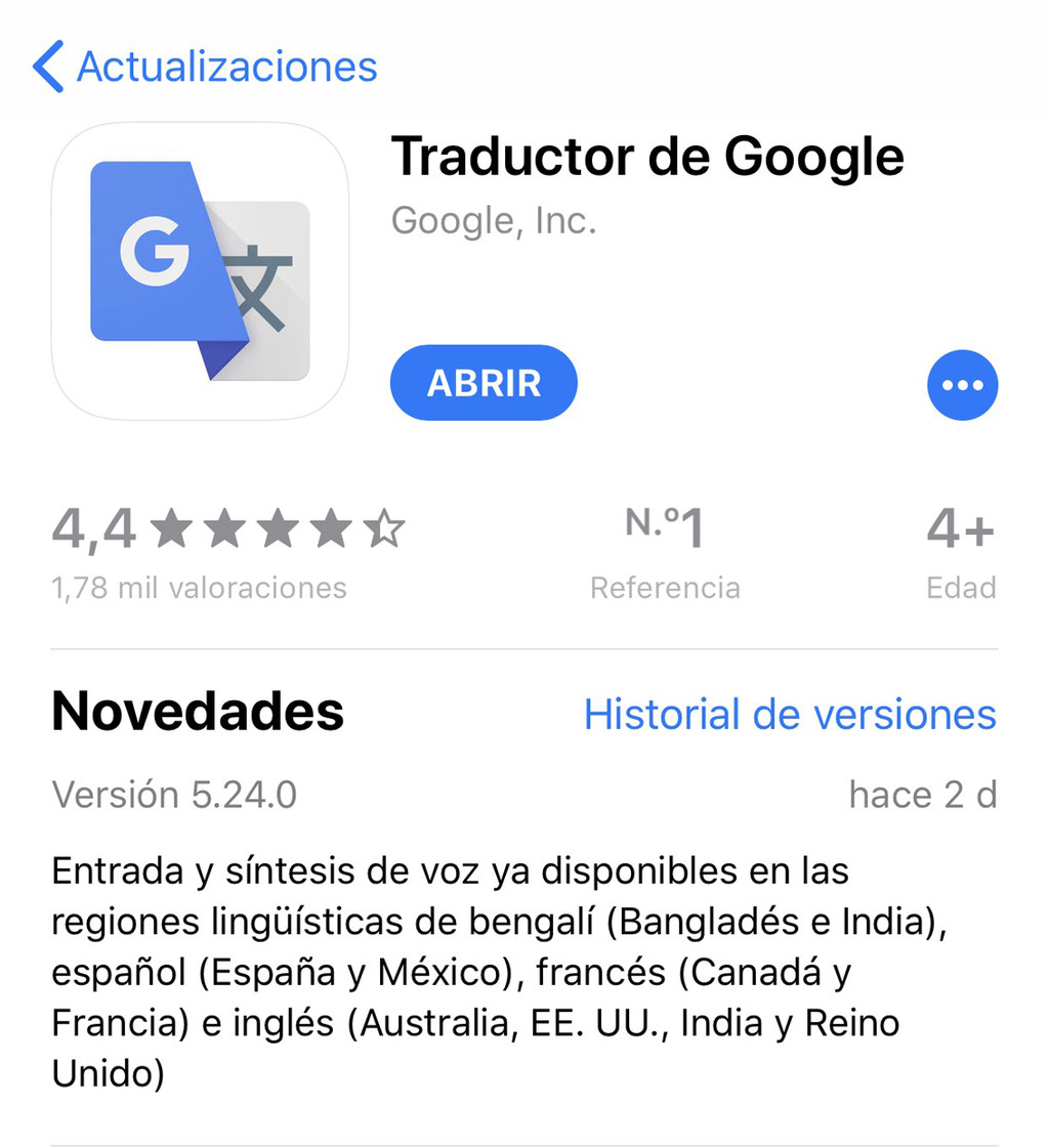 Google Translate ahora es capaz de diferenciar el español