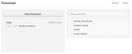 Pomotodo: el resultado de sumar una lista de tareas y la técnica pomodoro