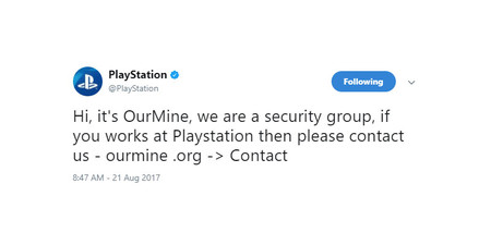 Hackean las redes sociales de PlayStation y aseguran tener la base de datos de la PSN