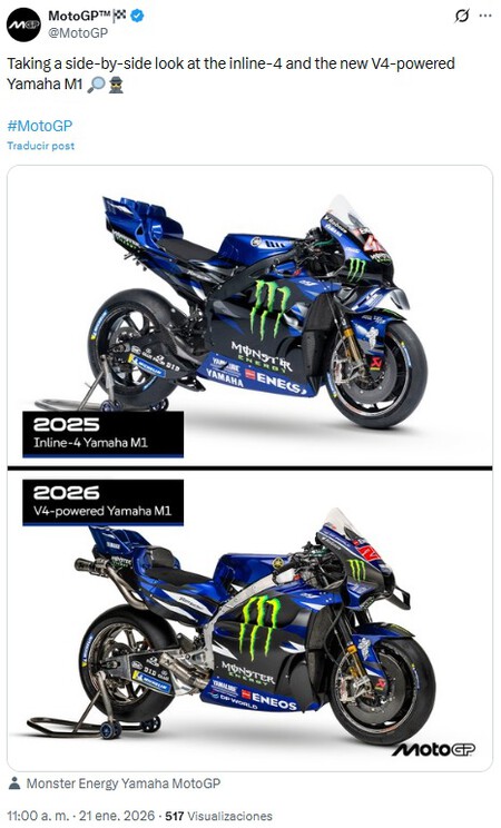 Yamaha V4 Motogp 2026