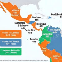 La reducción de jornada a 40 horas ha situado a México en un lugar inédito: el top 3 de Latinoamérica con la jornada más corta