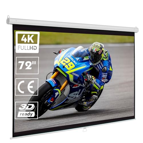 Pantalla de proyeccion Manual de 140 x 105cm, Luxscreen 72" Pulgadas