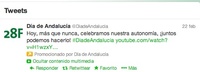 ¿Es necesario publicitar el Día de Andalucía en Twitter con tweets patrocinados? 