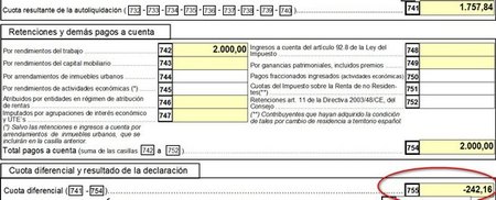 cuota diferencial sm