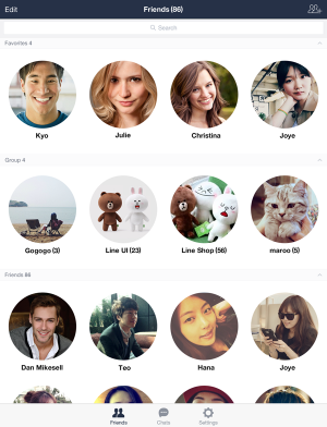 LINE lanza una aplicación optimizada para el iPad siguiendo el camino de sus competidores
