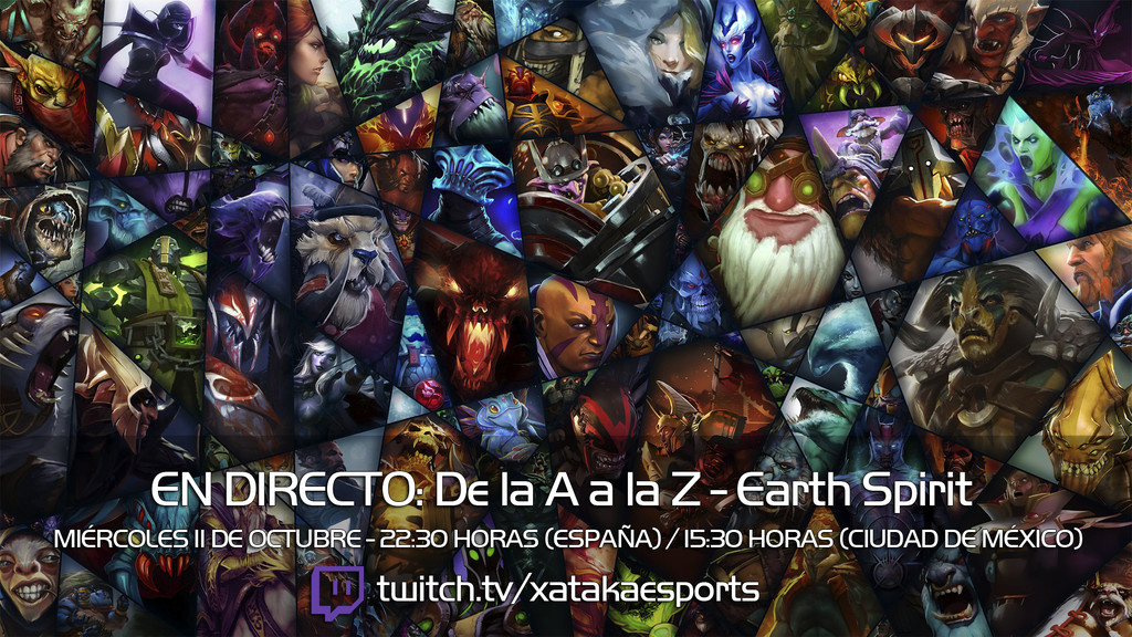 Earth Spirit en directo con la sección “Dota 2 de la A a la Z” a las 22:30 horas (las 15:30 en Ciudad de México) [Finalizado]