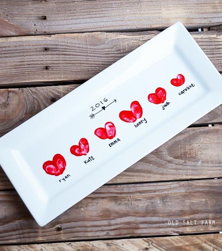 Heart Thumbprint Platter 1