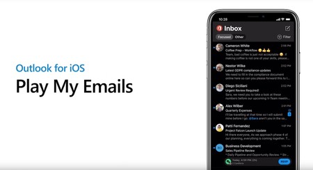 Outlook para iOS se dispone a recibir Play My Emails, una función para facilitar la lectura de nuestros correos
