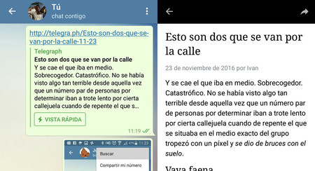 Telegram 3.14 incluye sus propios Instant Articles, plataforma de blog y más