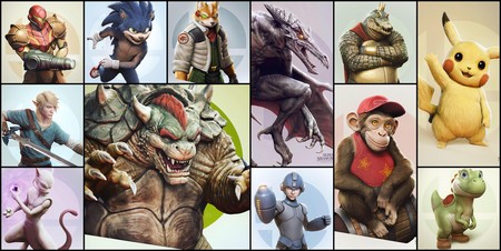 El director de arte de God of War reimagina de manera realista a los personajes de Super Smash Bros