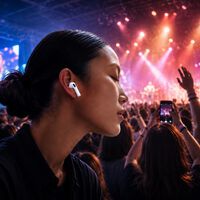 Cada vez mais pessoas vão a shows com AirPods nos ouvidos; o motivo é simples: eles funcionam como protetores auriculares 