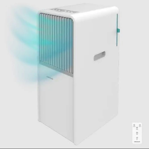 Aire acondicionado portátil - Cecotec ForceClima 12650 Style Heating, 3000 fg/h, 23 m², 5 modos, Deshumidificador, Bomba de calor, Mando, White
