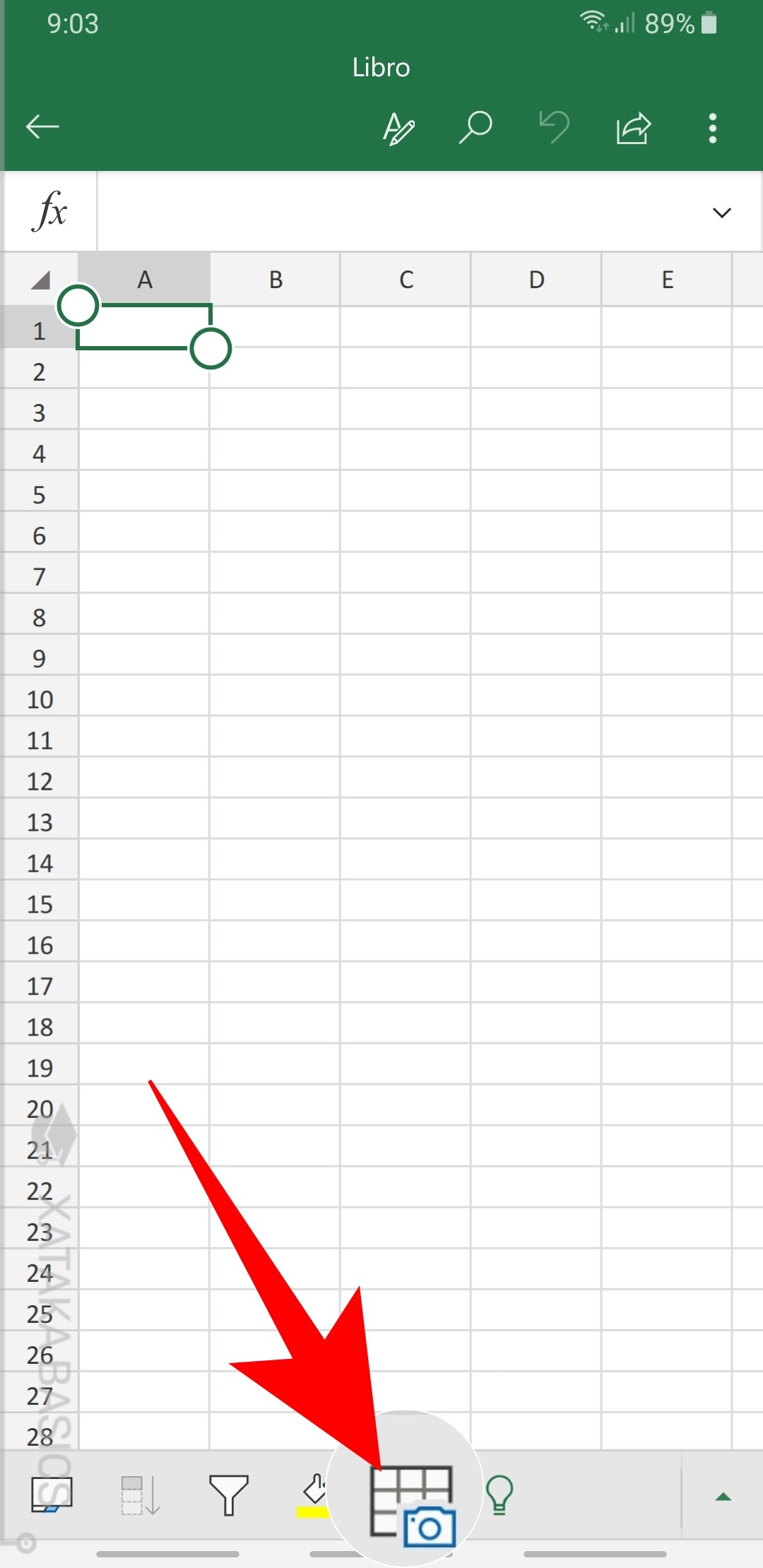 Cómo digitalizar una tabla de datos sacando una foto con Excel en