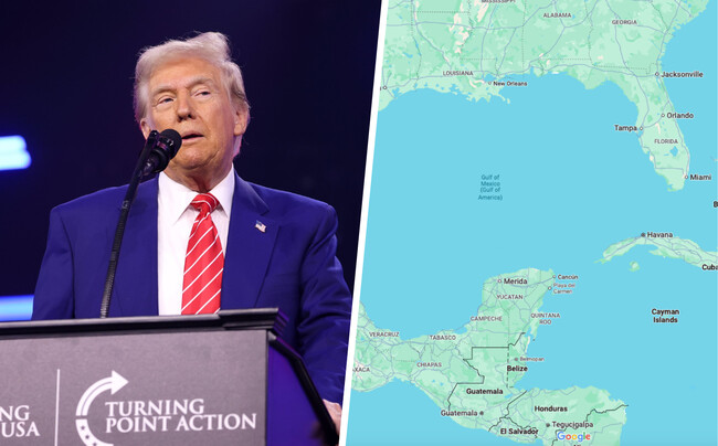 Trump Golfo Mexico America