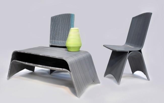 Muebles impresos en 3D de la empresa Drawn