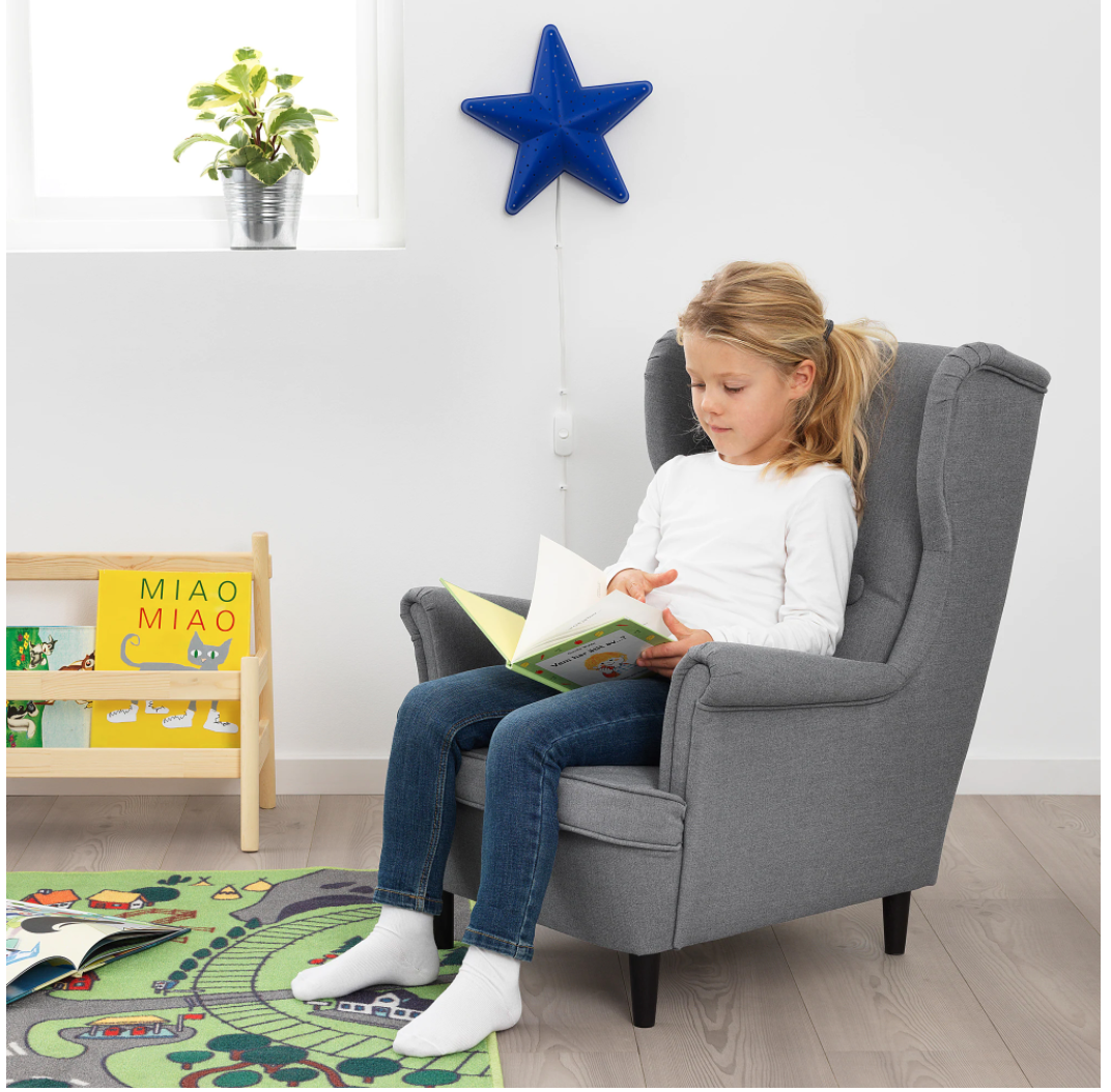 Sillón para niños, Vissle gris